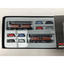 Marklin 'Z' gauge - five Mini-Club goods wagon sets Nos | Model