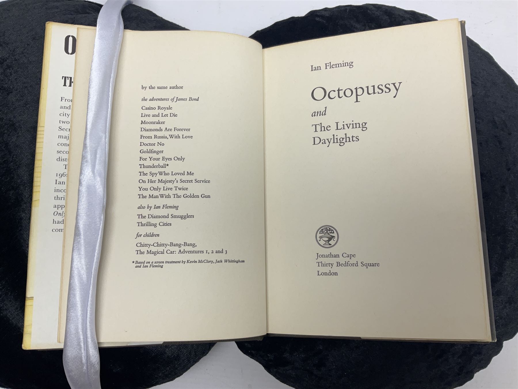 Ian Fleming: Octopussy and The Living Daylights. 1966 First edition with dustjacket; together with From Russia With Love. Book Club edition with dustjacket (2)