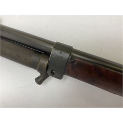 Early 20c Swedish 6.5mm bolt-action service rifle inscribed Carl Gustafs Stads Gevarsfaktori 1904; with 74cm barrel and original Model 1896 knife bayonet with scabbard No.149918 L149cm overall. Deactivated to early specification so requires re-deactivation to modern standards SECTION 1 RFD ONLY
