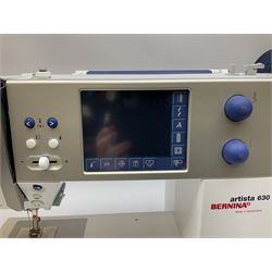 Bernina 'Artista' 630 computerised sewing machine with stitch regulator, carrying case, instruction booklet and accessories, in original box