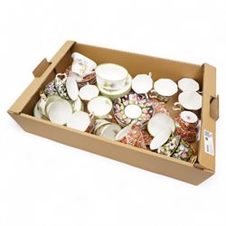 Collection of tea services, including Royal Doulton thistle pattern, Royal Albert Provencal Flowers, Rosina pattern etc 