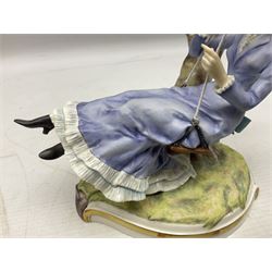 Two Royal Worcester figures from the Victorian Ladies series comprising of Alice and Cecilia, H21cm 