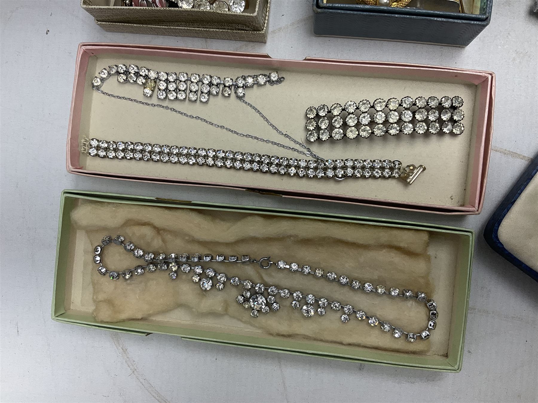 Victorian and later jewellery including silver thimble, rolled gold pendants, earrings and brooches and a collection of wristwatches including Sekonda, The Westminster Collection Historic Timepieces Spitfire pocket watch etc