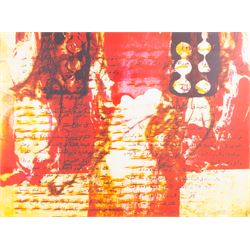 Continental School (20th Century): Abstract Collages, one mixed media and one photographic print each indistinctly signed in pencil and dated '98 and 2000, 57cm x 76cm (2)