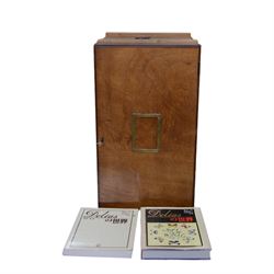 Entomology; Over one hundred butterfly specimens, mainly Delius  and African Colotis, including Delias Pheres, Delias ladas, Delias Iltis etc, housed within British Natural History Museum wartime cabinets with seven double glazed draws together with two illustrated books of the genus Dalius of the World, in Japanese with coloured plates of specimens and habitat images
The cabinets were used to house the entire collection of insects from the British Natural History Museum, which in turn were removed from the Museum to a safe place away from the London Blitz during World War Two, there were eight draws to each cabinet which had handles on the top for ease of lifting and transportation.They have adjustable corked wood slats so as to accommodate various size insects (Wing Spans etc), whilst keeping them in neat rows
