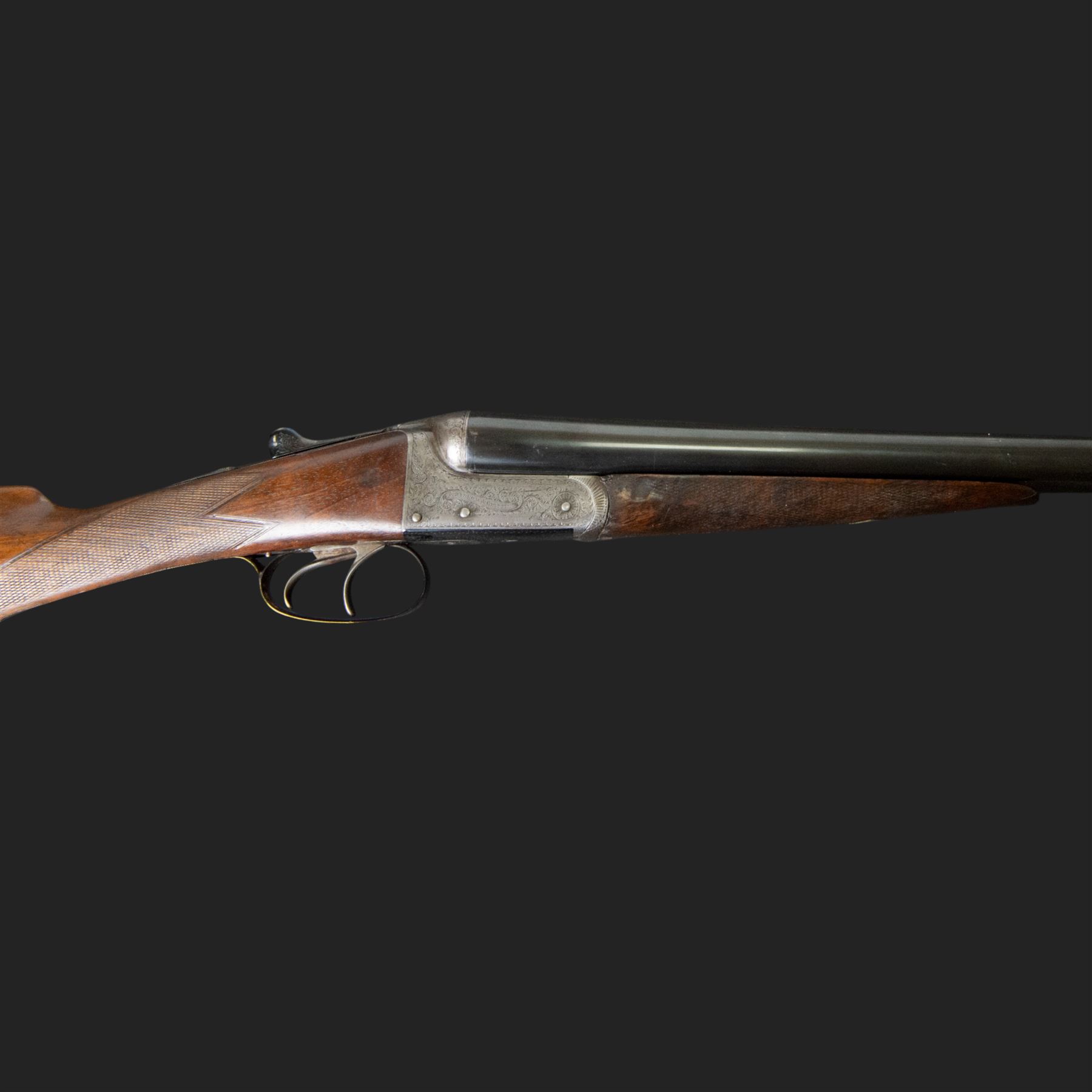 Atkinson & Griffin, 16 bore, double trigger, boxlock side by side shotgun, 71cm (28