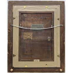 Elias Mollineaux Bancroft (British 1846-1924): 'Arguments Yard - Old Whitby', watercolour and gouache signed titled and dated 1883, further titled signed and dated with artist's address '30 Plymouth Grove Manchester' verso 76cm x 55cm