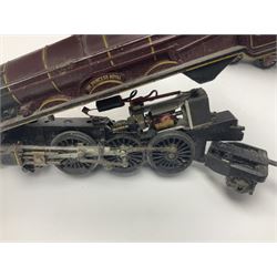 Hornby/Tri-ang '00' gauge - six locomotives - Class 9F 2-10-0 'Evening Star' No.92220; Class A3 4-6-2 (no name or number); Dean Single 4-2-2 'Lord of the Isles' No.3046; Princess Class 4-6-2 'The Princess Royal' No.46200; Class 57XX Pannier 0-6-0 tank No.8751; and Stephenson's Rocket with one passenger coach; all unboxed (6)