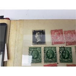 Great British stamps including Queen Elizabeth II mostly commemorative mint decimal issues with 1st class, miniature sheets etc, pre-decimal issues and other QEII stamps with mint and used, housed in four ring binder folders and loose