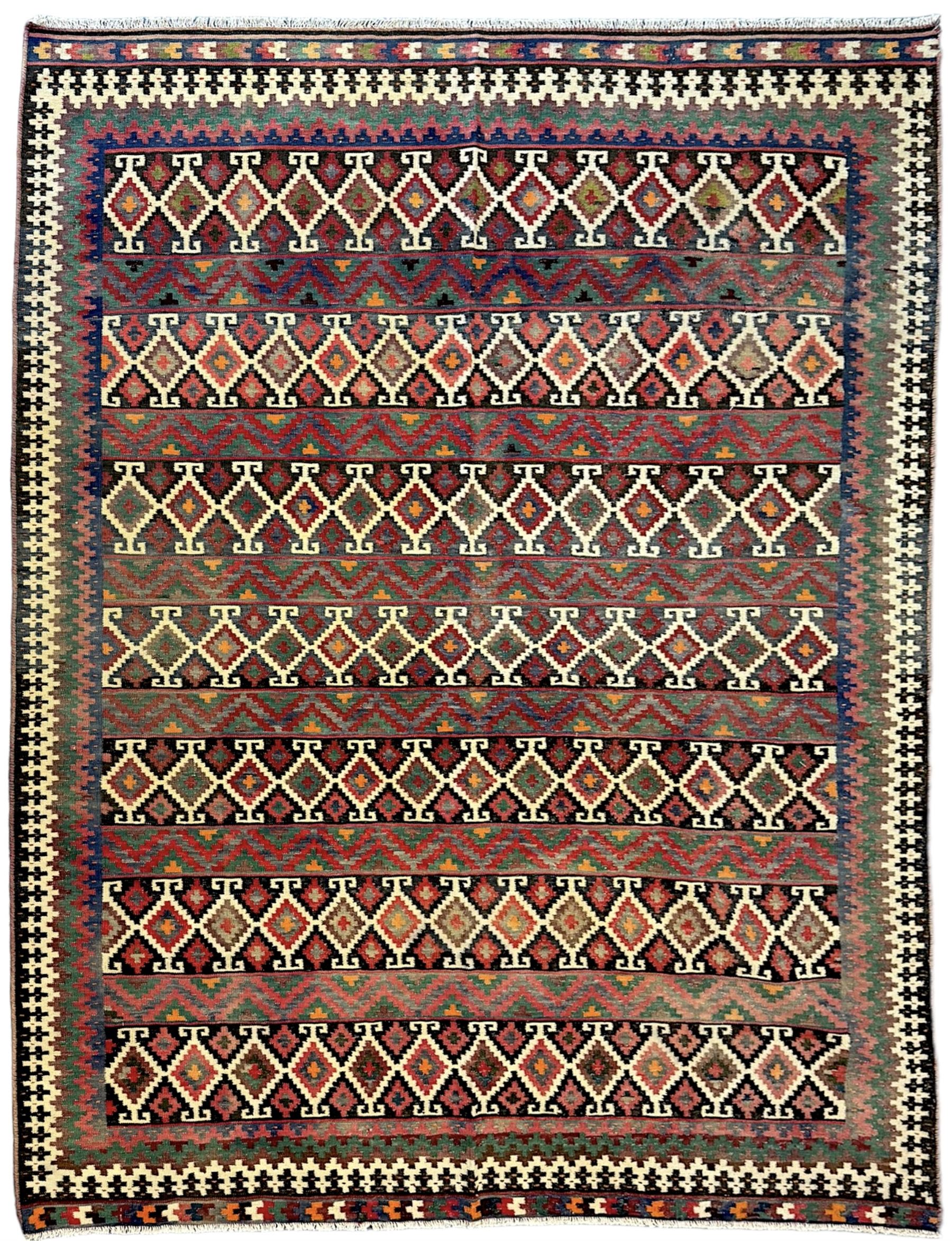 Metsamaim Rug Northeast Persian Sumak Kilim red ground rug | Rugs, Carpets & Curtains ...
