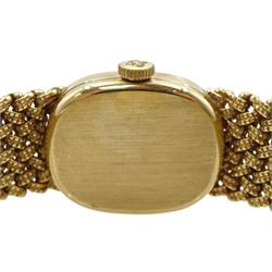 Bueche-Girod 9ct gold ladies manual wind bracelet wristwatch, hallmarked