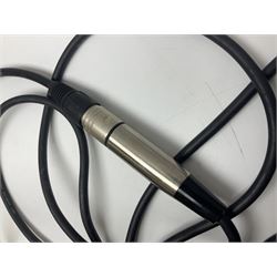 Vintage pair Akai ADM-8 Dynamic microphones; AKG D880 Dynamic microphone; cased; and Shure Betagreen BG1.0 vocal microphone; boxed; all with cables (4)