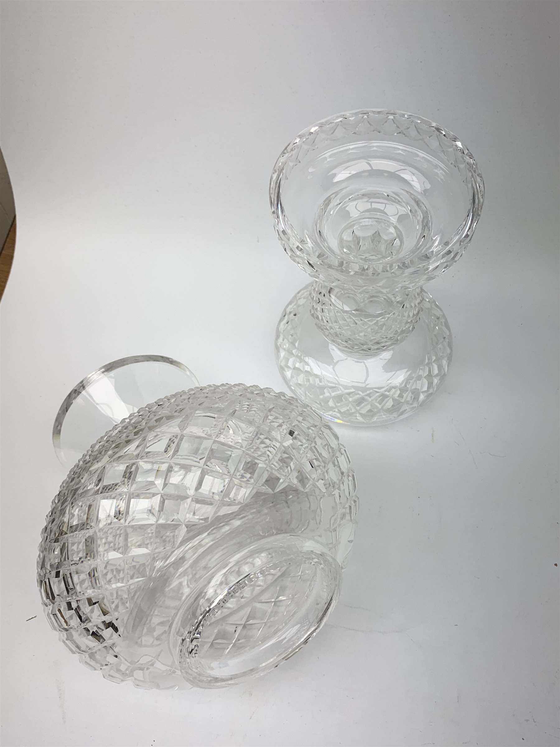 Waterford crystal table lamp, H37cm