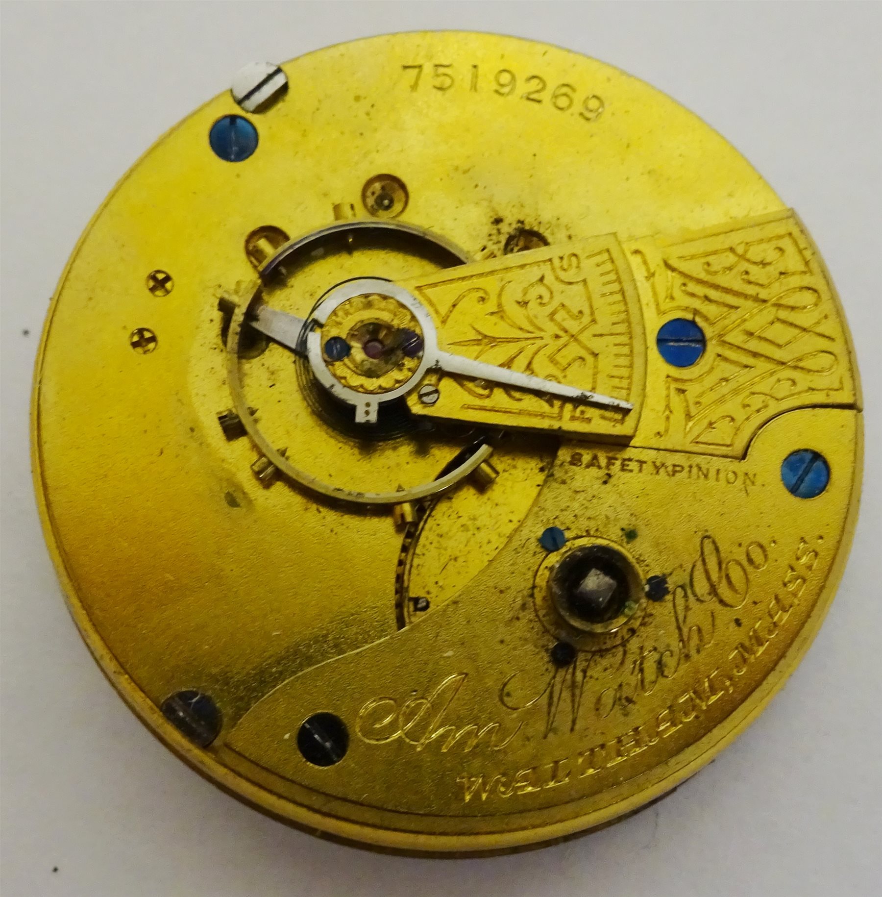 Victorian pair cased pocket watch by W. Hill, Whitby No.7008, case by Vale & Rotherham (probably), Birmingham 1834, Waltham Mass silver pocket watch No.7519269 retailed by H. A Spiegelhalter, Whitby and a J. W Benson silver pocket watch (3)