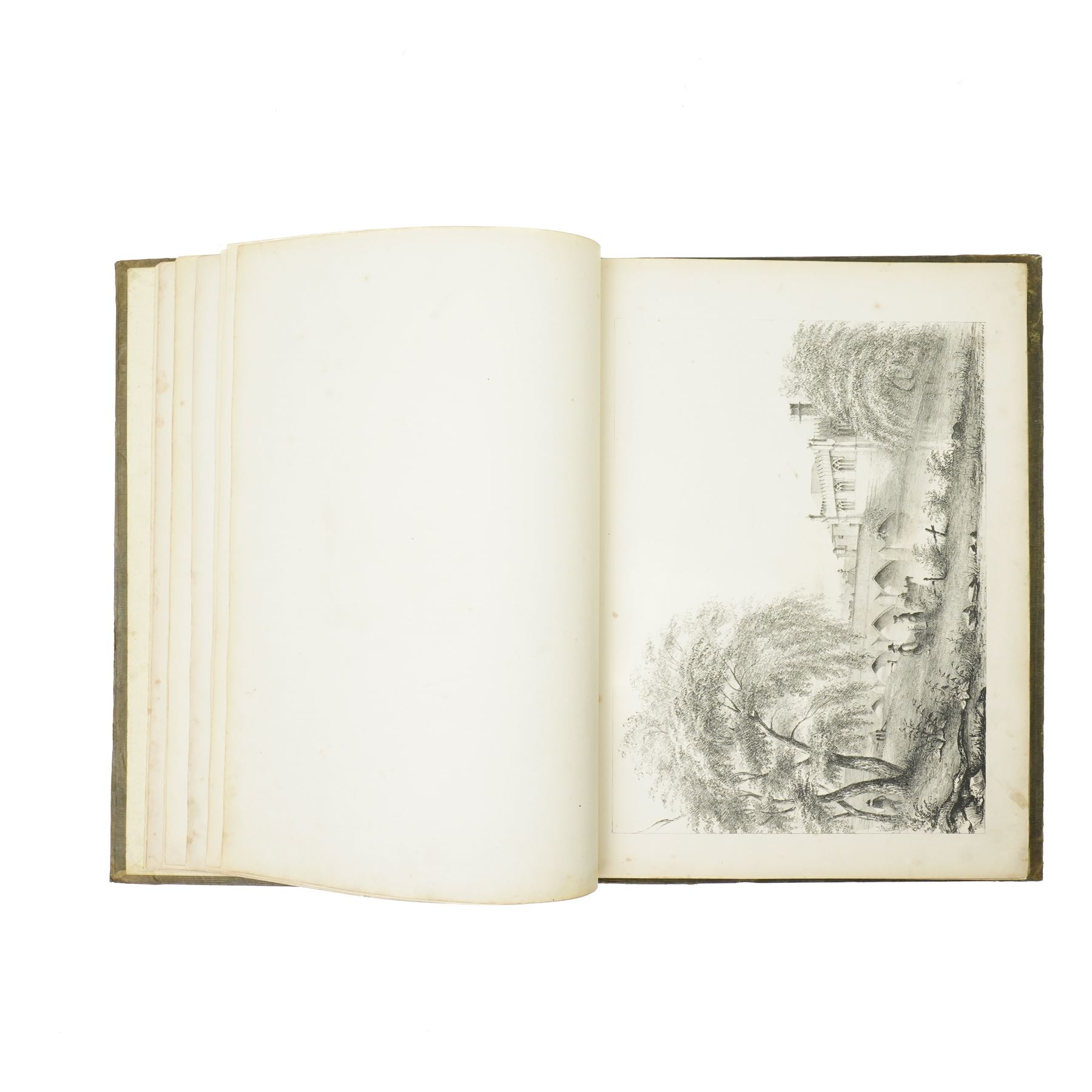 Kilby Rev. Thomas -  'Scenery in the Vicinity of Wakefield' published by the author 1843, illustrated with engraved plates, decorative green cloth/ gilt binding with all edges gilt