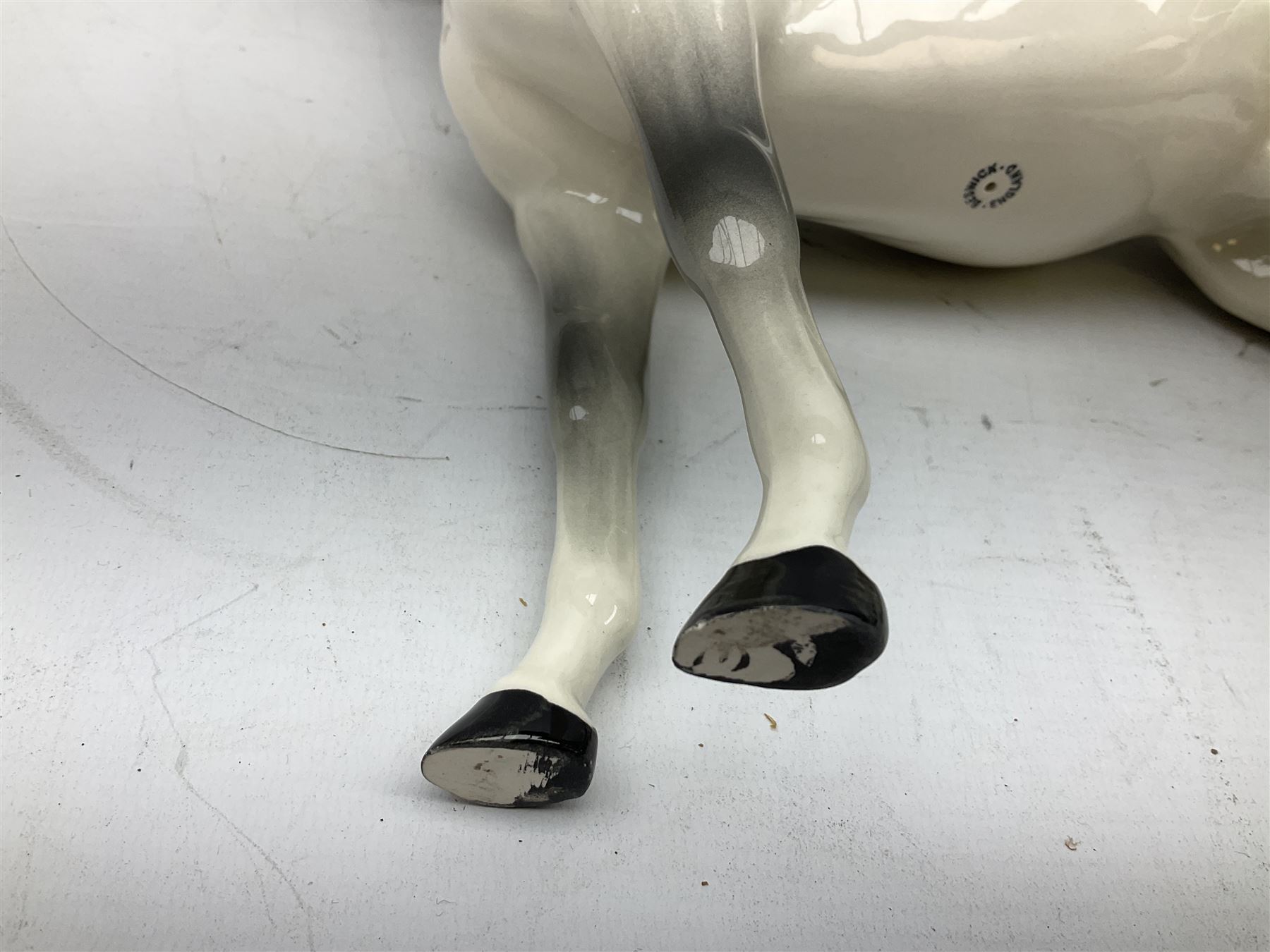 Beswick Large Hunter in grey no. 1734, printed mark beneath, H30cm