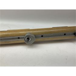 Feinwerkbau, Westinger & Altenburger Germany .22 LR bolt-action target rifle with 67cm barrel, fully adjustable weights and laminated stock, sliding weight rails and vernier rear sight; bi-pod rest at front; No.4225 L123.5cm overall SECTION 1 FIRE-ARMS CERTIFICATE REQUIRED       

