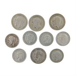 Approximately 1170 grams of Great British pre-1947 silver coins