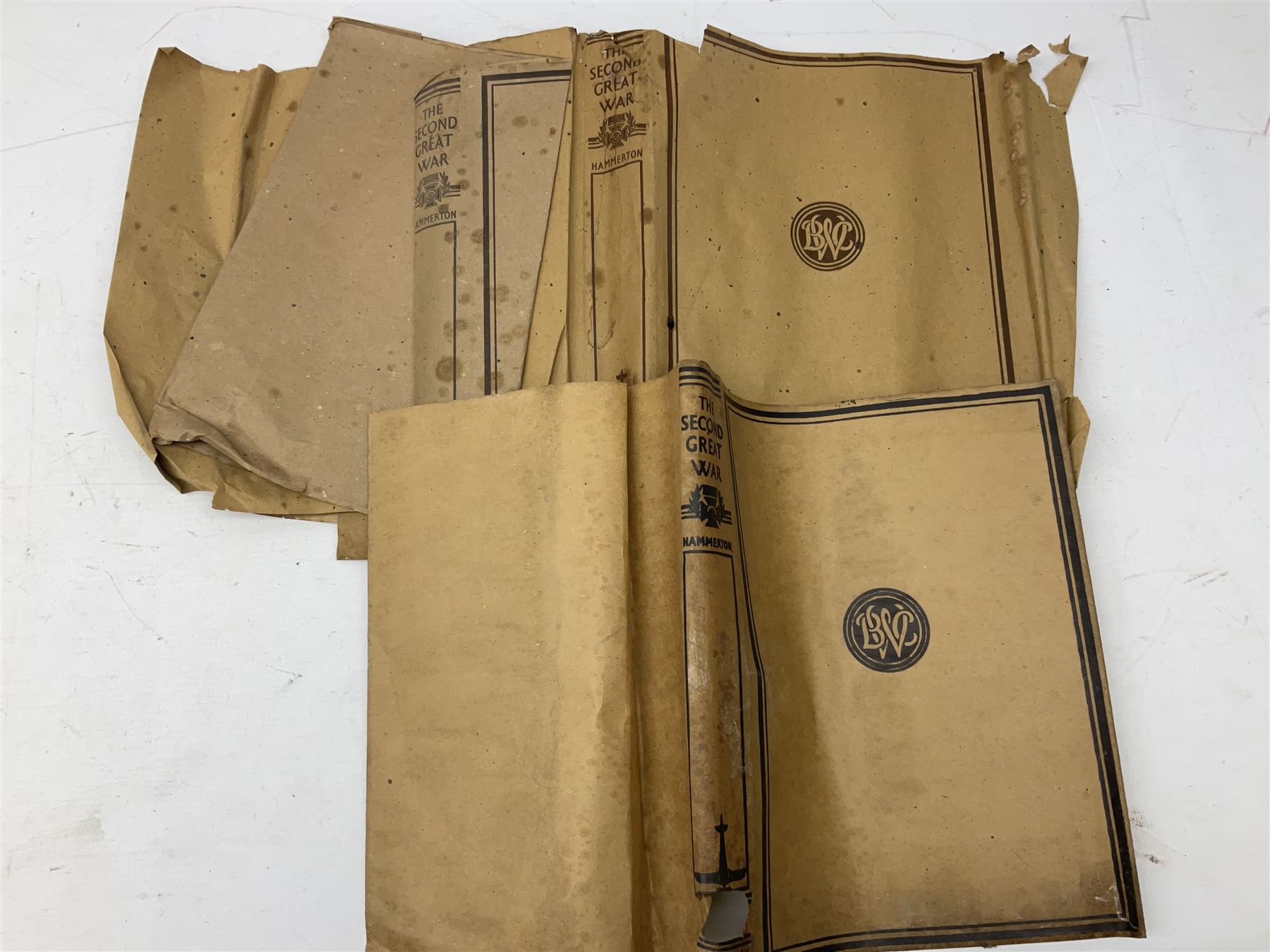 The Great War  by H W Wlison. 13 volumes. 1914-19;The Second Great War by Hammerton. 9 volumes; and The Second World War by Winston Churchill. 6 volumes.
