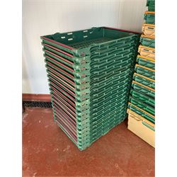 Approx. 56 Food grade plastic stacking trays - THIS LOT IS TO BE COLLECTED BY APPOINTMENT FROM DUGGLEBY STORAGE, GREAT HILL, EASTFIELD, SCARBOROUGH, YO11 3TX