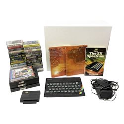 Sinclair ZX spectrum with basic programming guides and game