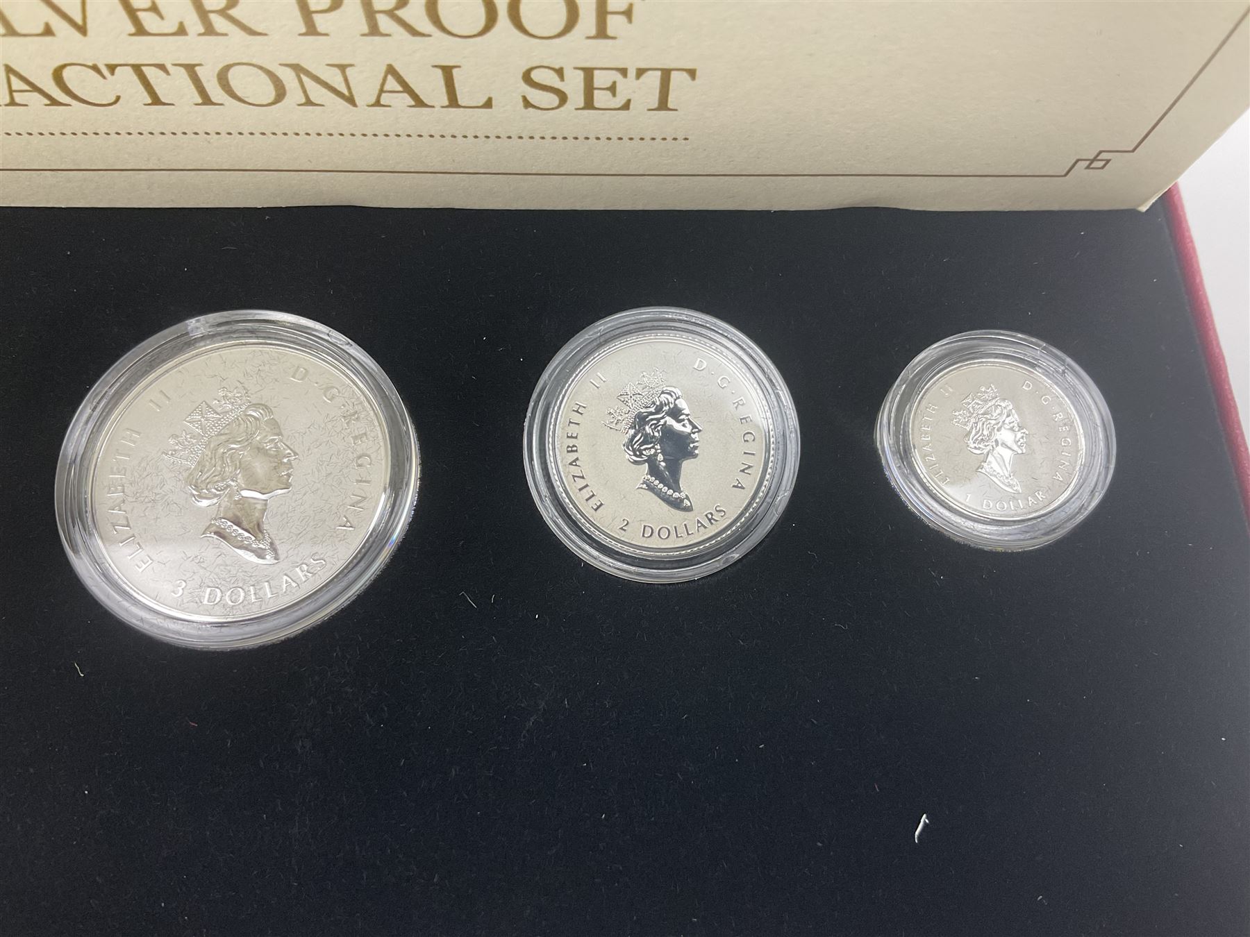 Royal Canadian Mint 2022 'Maple Leaf' fine silver five coin fractional set, cased with certificate