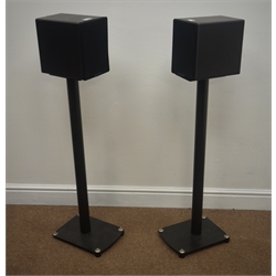  Pair Cambridge Audio free standing  black finish speakers, H106cm  