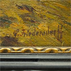 Robert Friedersdorff (German 1885-1970): Autumnal Landscape, oil on canvas signed 28cm x 35cm