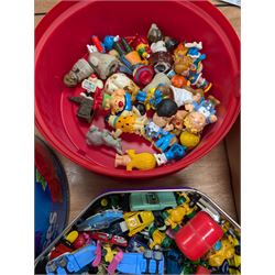 Large collection of Kinder Egg toys, together with other figures and collectables
