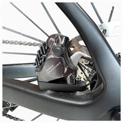 Ribble - Endurance SLR carbon bicycle, electronic gears, Garmin rally pedals, continental tyres, Shimano brakes, 2x12-speed, medium