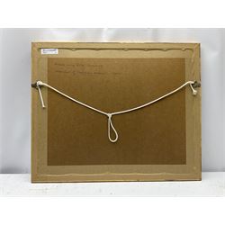 Richard Leung (Cantonese 1961-): View over Hong Kong Harbour, watercolour signed 26cm x 36cm