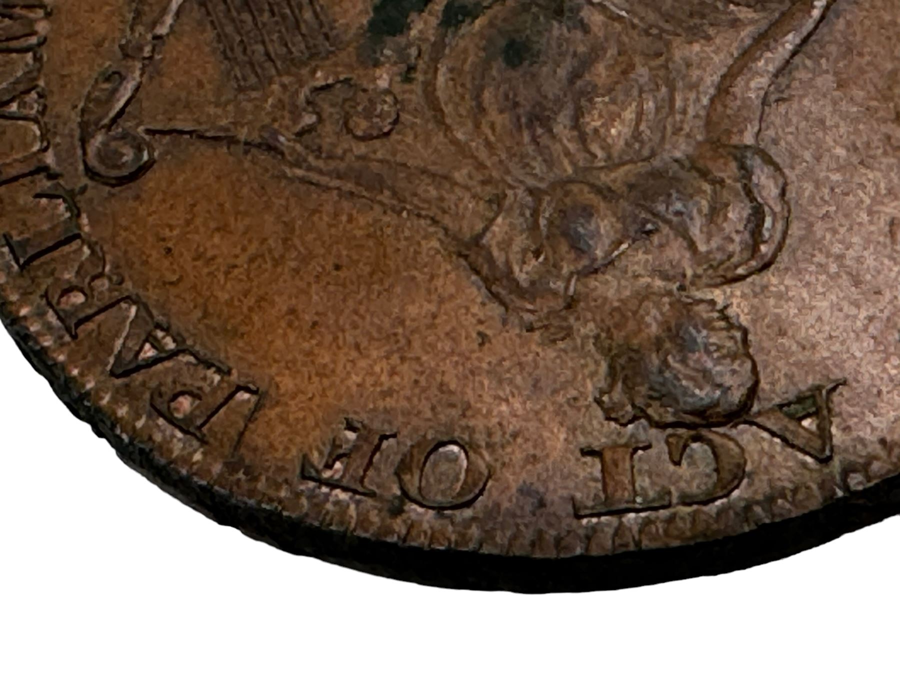 Camac Kyan and Camac Irish 1792 halfpenny token 