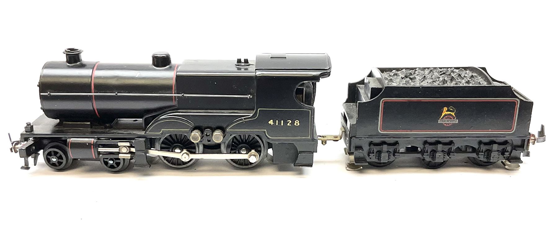 Trix Twin - three-rail A3 Class 4-6-2 locomotive 'Scotsman' No.60103 in British Rail dark blue with tender; and Midland Compound Class 4-4-0 locomotive No.41128 in British Rail black with tender; both unboxed (2)
