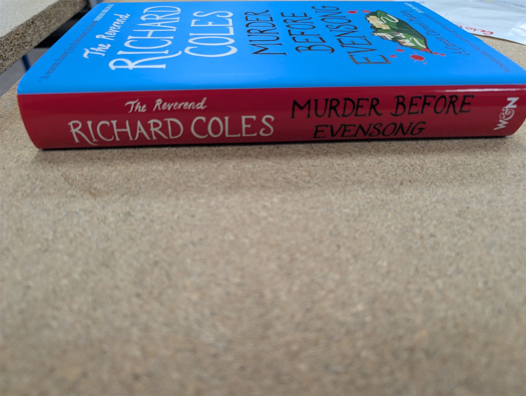 Eight first edition books, comprising signed Bob Mortimer 'And Away' autobiography, signed Richard Coles 'Murder Before Evensong' and six Richard Osman books, including 'The Thursday Murder Club' and 'The Last Devil To Die', with two Richard Osman signed bookplates