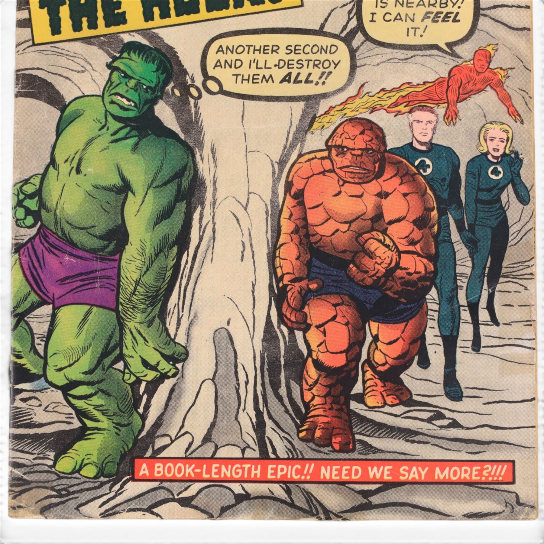 Marvel Silver Age 1963 'The Fantastic Four' issue #12 - the first meeting of The Fantastic Four and The Incredible Hulk