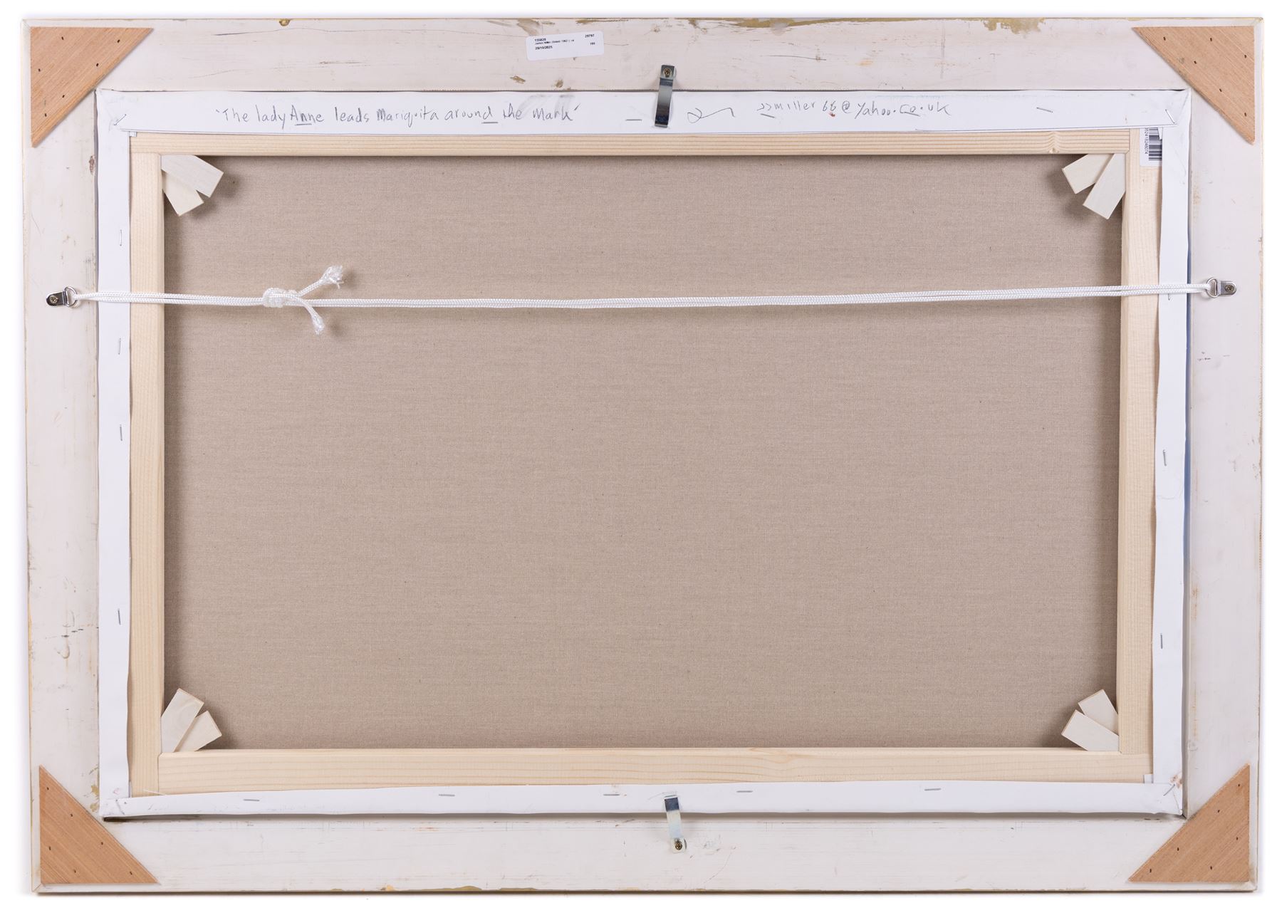 James Miller (British 1962-): 'The Lady Anne leads Mariquita around the Mark', oil on canvas signed, titled verso 50cm x 75cm