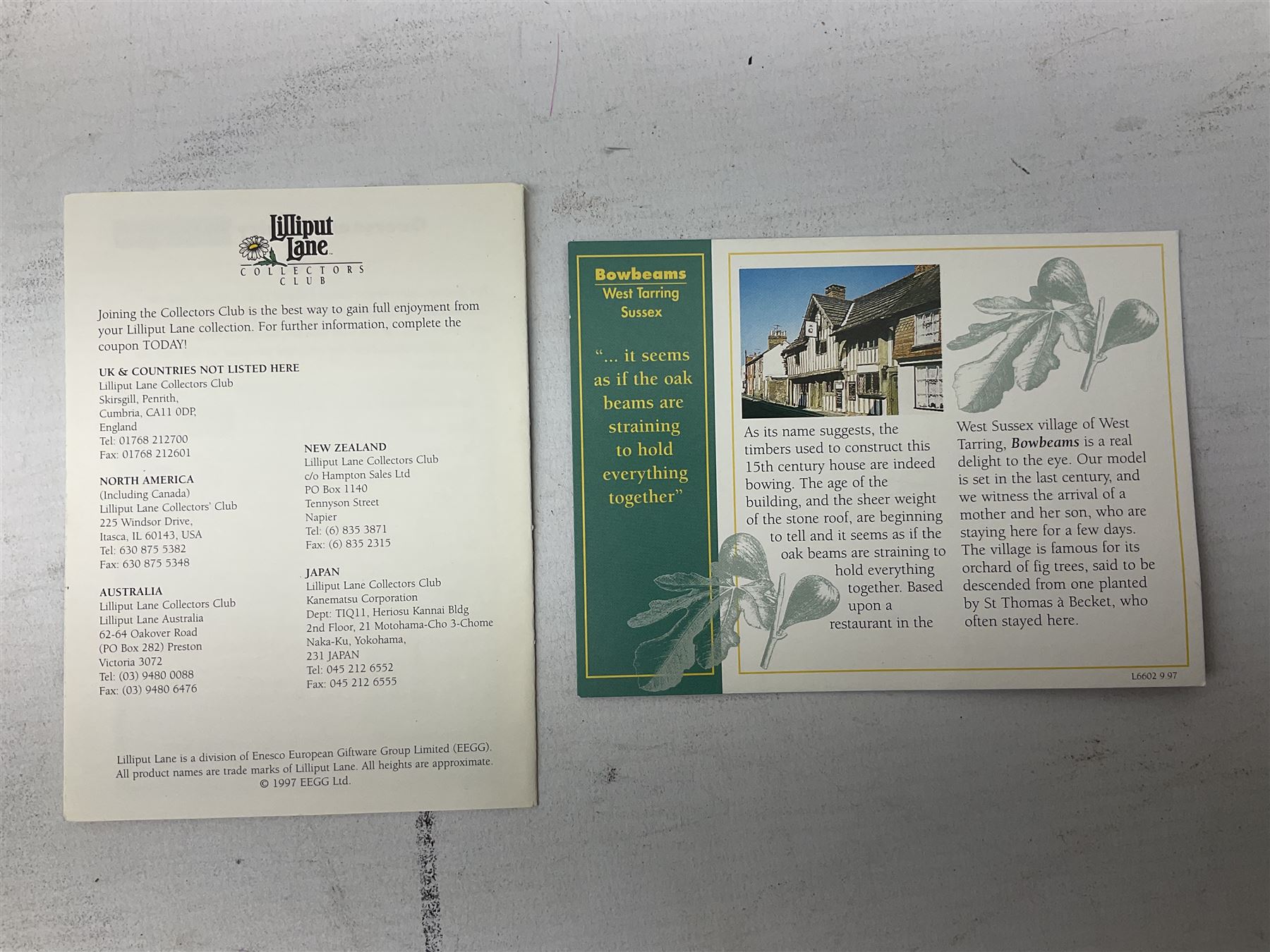 Lilliput Lane 'Bowbeams' The British Collection model, boxed with deeds