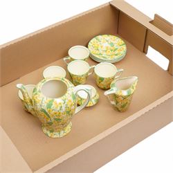 Art Deco Crown Ducal Chintz ware part co