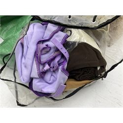 Quantity of horse tack and equipment to include Hauptner electric horse clippers, The Horseman Electric Clippers, bits, bridles, girths, rugs, jodpa boots etc  