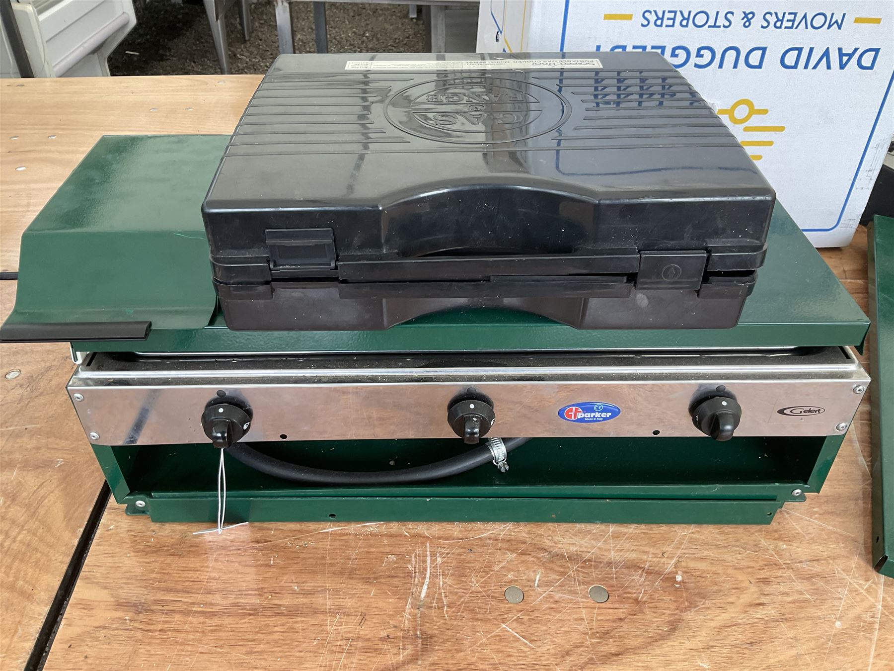 Parker two burner foldable gas stove and scafell rock gas camping stove - THIS LOT IS TO BE COLLECTED BY APPOINTMENT FROM DUGGLEBY STORAGE, GREAT HILL, EASTFIELD, SCARBOROUGH, YO11 3TX