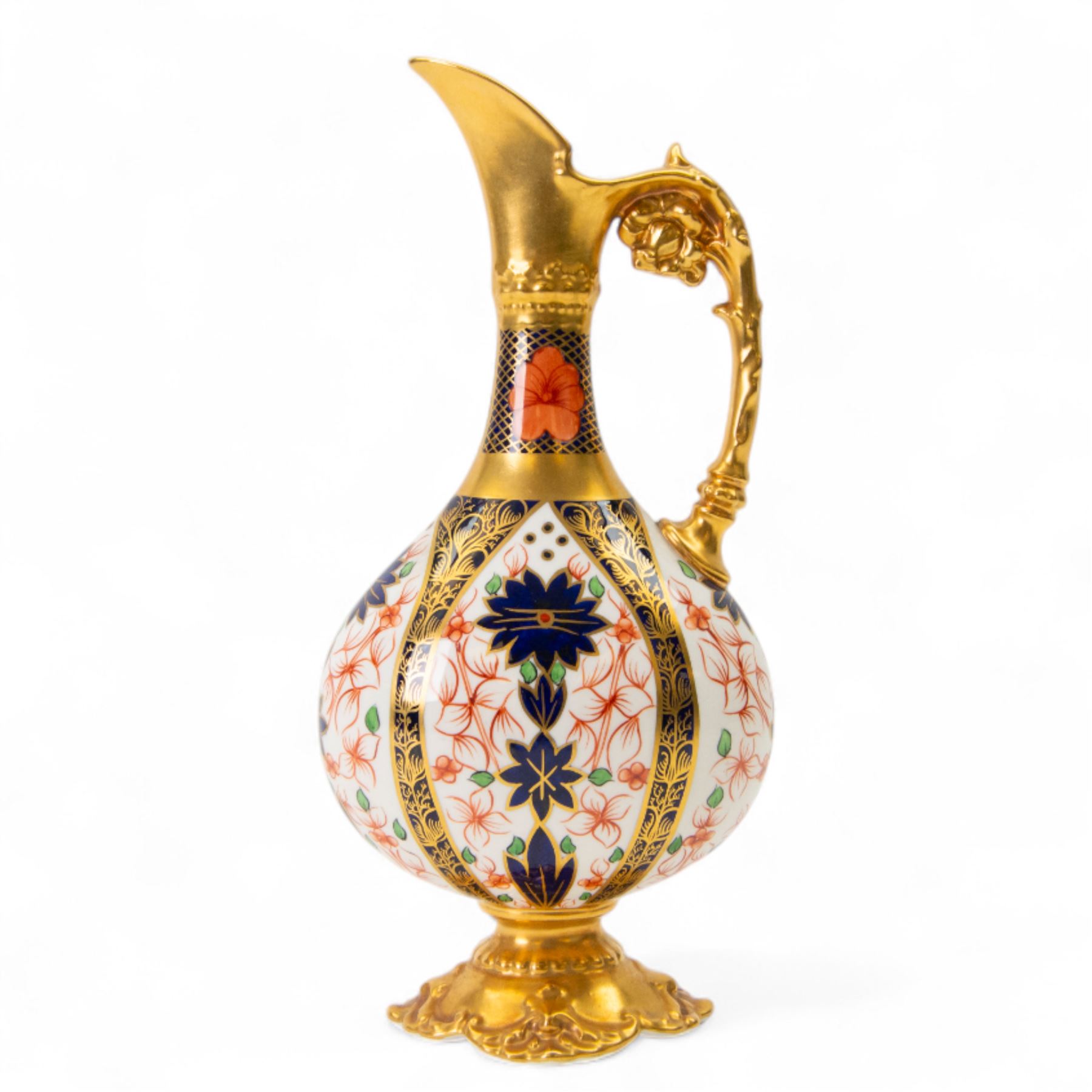 Royal Crown Derby Imari 1128 pattern ewer, H26cm