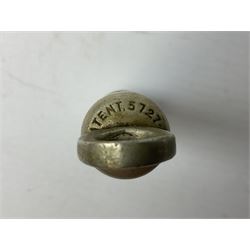 Three J Hudson & Co Birmingham military whistles, dated 1915, 1916, 1923