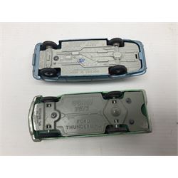 Eleven unboxed and playworn early die-cast models including Dinky Packard, Buick, two Jaguar Mark X and estate wagon, Corgi Mercedes-Benz 300S.L. Roadster, Ford Thunderbird, Citroen DS19 and Bentley Continental Sports Saloon, Spot-On Armstrong Siddeley Sapphire etc; all unboxed (11)