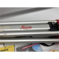 Topcon land surveying equipment - GTS 226 Electronic Total Station, serial no.UN4962; in carrying case with charger and spare battery; together with Leica tripod (2)