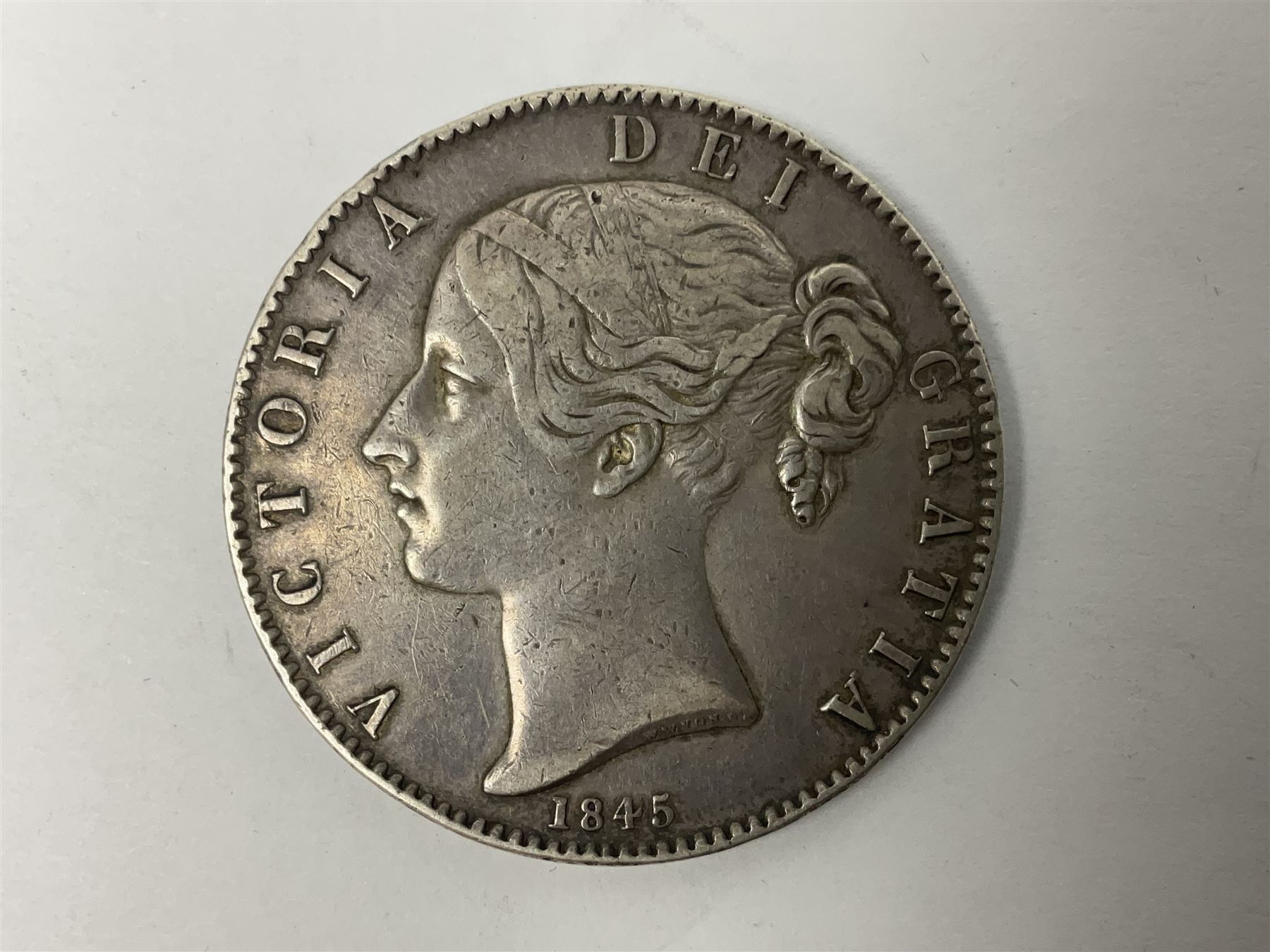 Queen Victoria 1845 crown coin