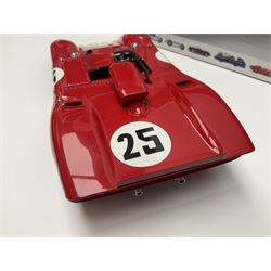 CMC 1:18 Scale Model of a Ferrari 312P Spyder 'Sebring Rennversion, 1969, Start-Nr. 25, Mario Andretti / Chris Amon'; manufactured by CMC Exclusive Modelle; No. M-095. Serie Nr. 1365 with certificate. Fully constructed and out of box with original box, accessories, packaging and paperwork.