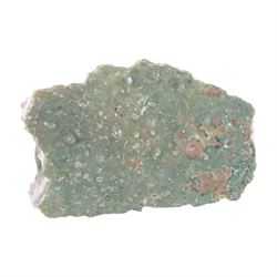 Inuit jade bear, upon an amethyst geode base, H7cm, L12cm