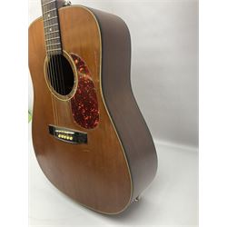 Tanglewood semi-acoustic guitar with Fishman preamp, mahogany back and solid cedar top L103cm; and a Rockbag electric guitar soft carrying case (2)