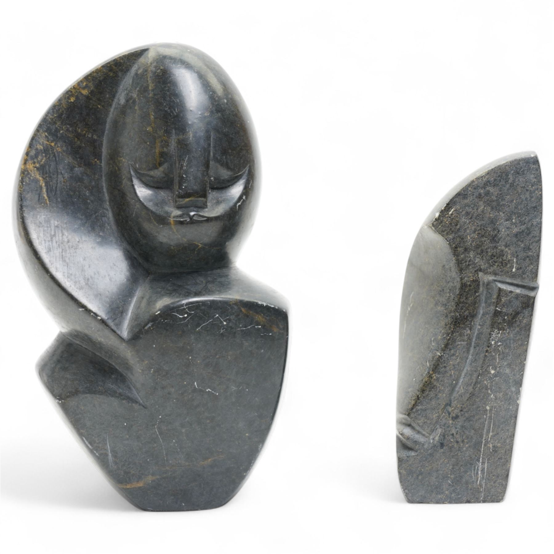 Richard Mteki (Zimbabwean 1947-): Shona tribe carved stone head