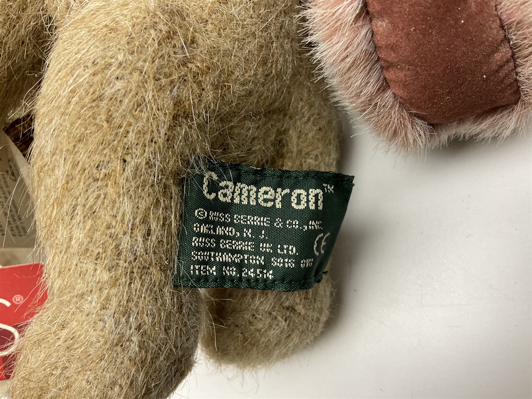 Eighteen Russ teddy bears including Ariella, Chloe, Spencer and Desmond,  mostly with tags, together with six other soft toys, tallest H42cm (24)